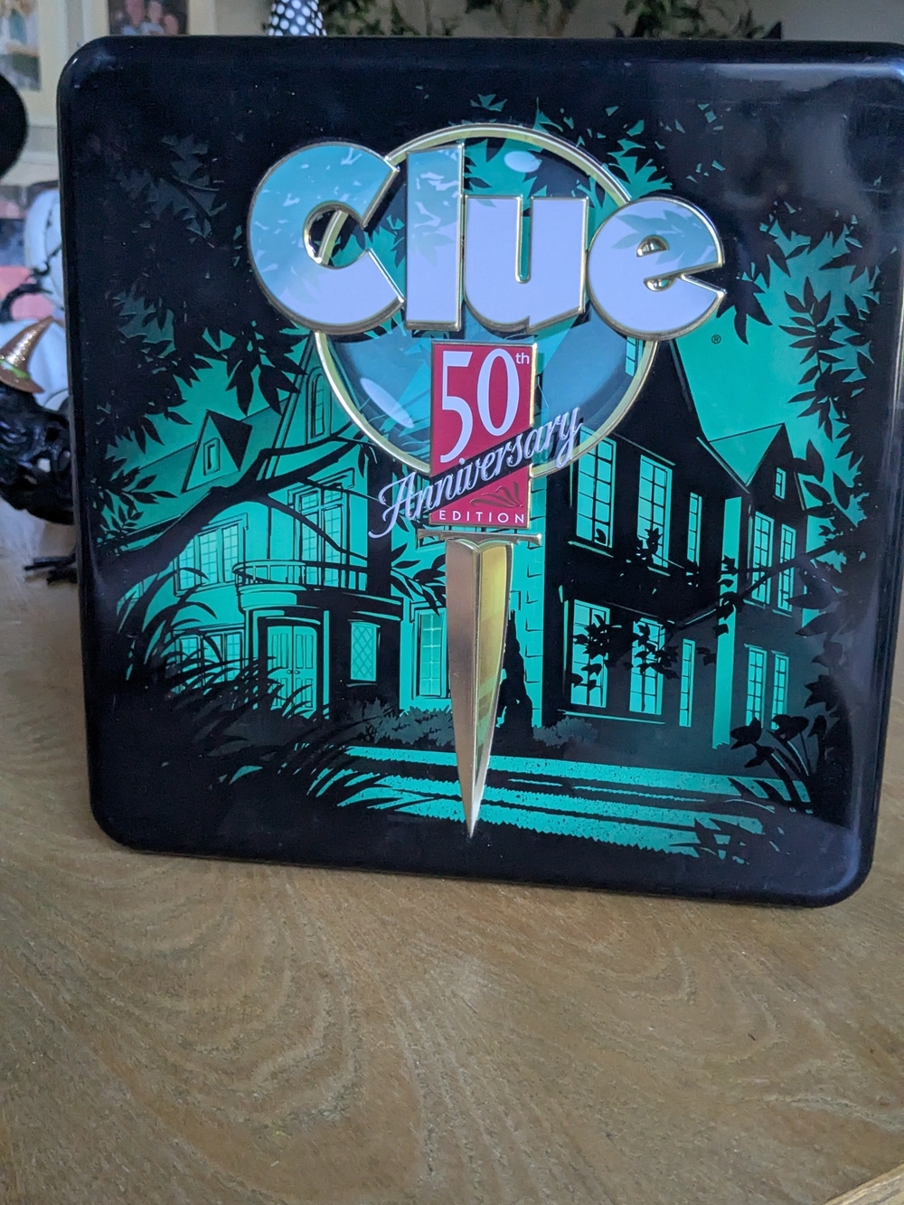 50th Anniversary Edition Decorative Wall Tin - Teal & Black